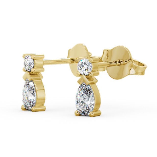 Drop Pear Diamond Earrings 18K Yellow Gold 2024-07-02