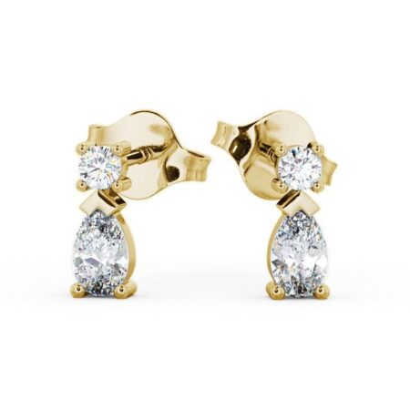 Drop Pear Diamond Earrings 18K Yellow Gold 2024-06-28