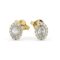Halo Oval Diamond Earrings 18K Yellow Gold 2024-07-02