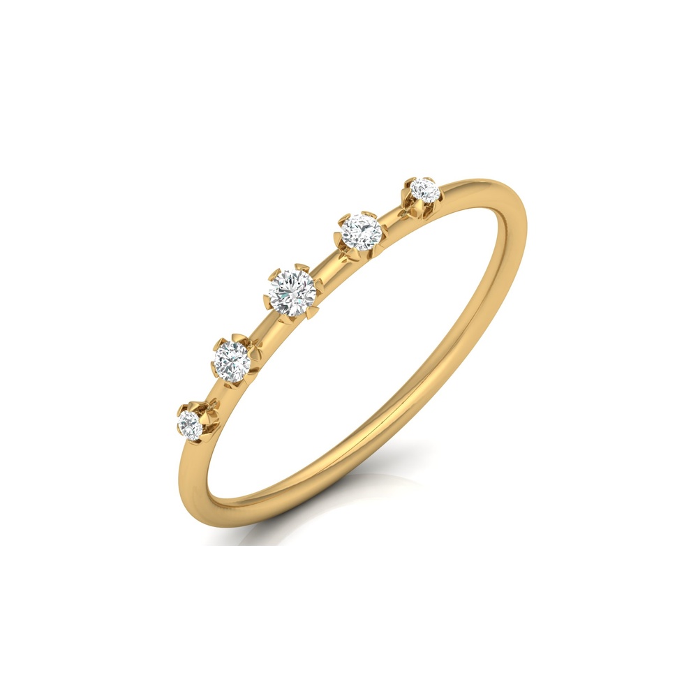 Echo – Everyday wear lab-grown diamond ring in 14k yellow gold 2024-07-02