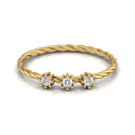 Kaleidoscope – Everyday wear lab-grown diamond ring in 14k yellow gold 2024-07-02