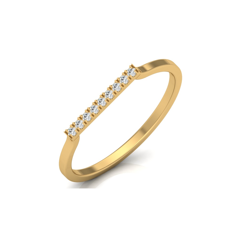 Sapphire – Everyday wear lab-grown diamond ring in 14k yellow gold 2024-07-02