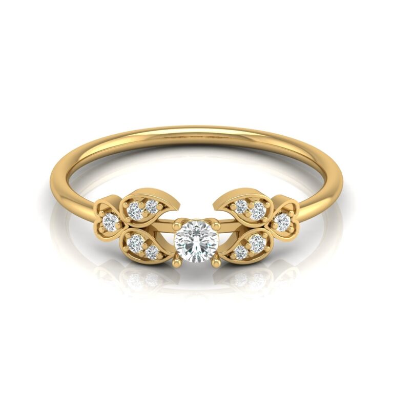Vespa – Everyday wear lab-grown diamond ring in 14k yellow gold 2024-07-04