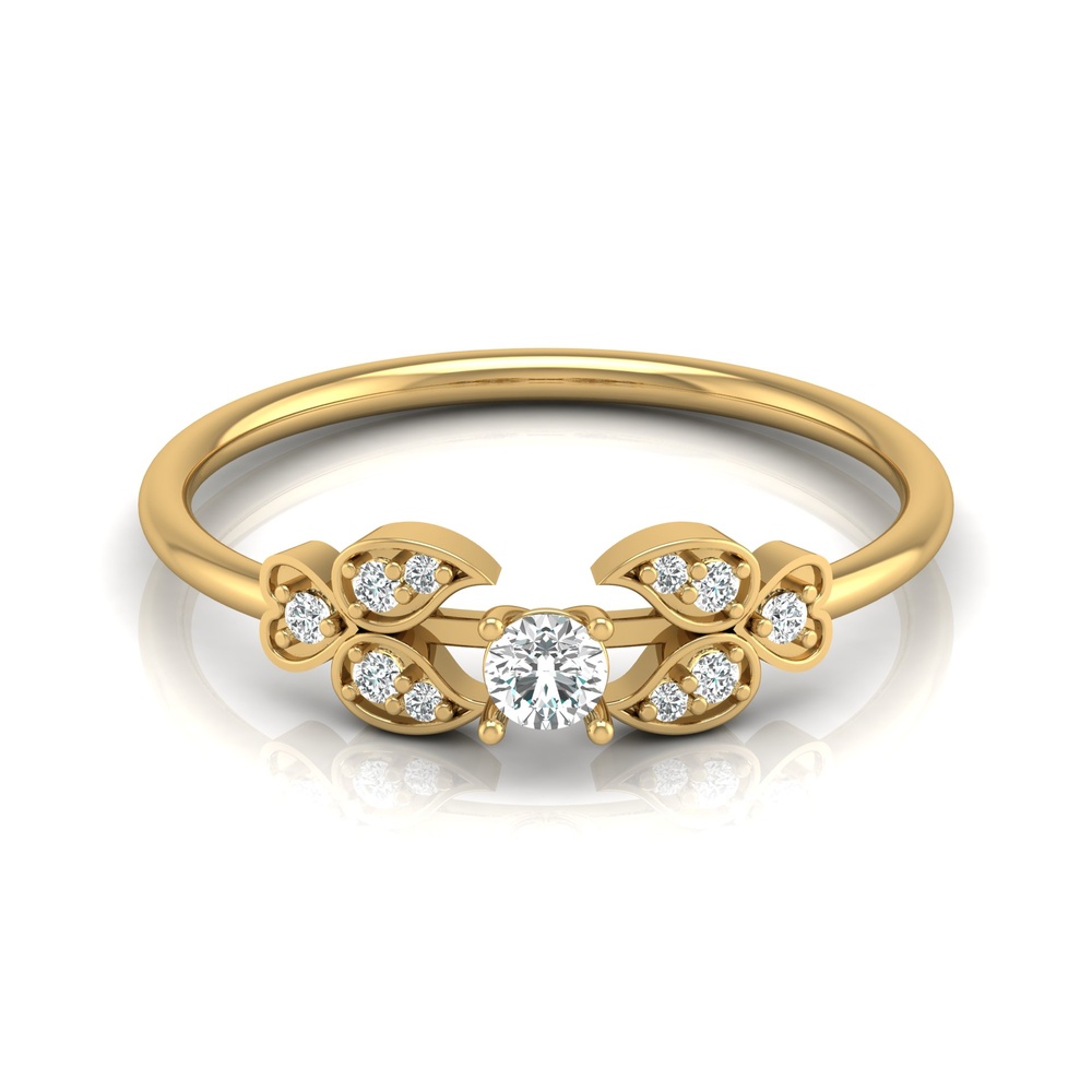 Vespa – Everyday wear lab-grown diamond ring in 14k yellow gold 2024-07-01