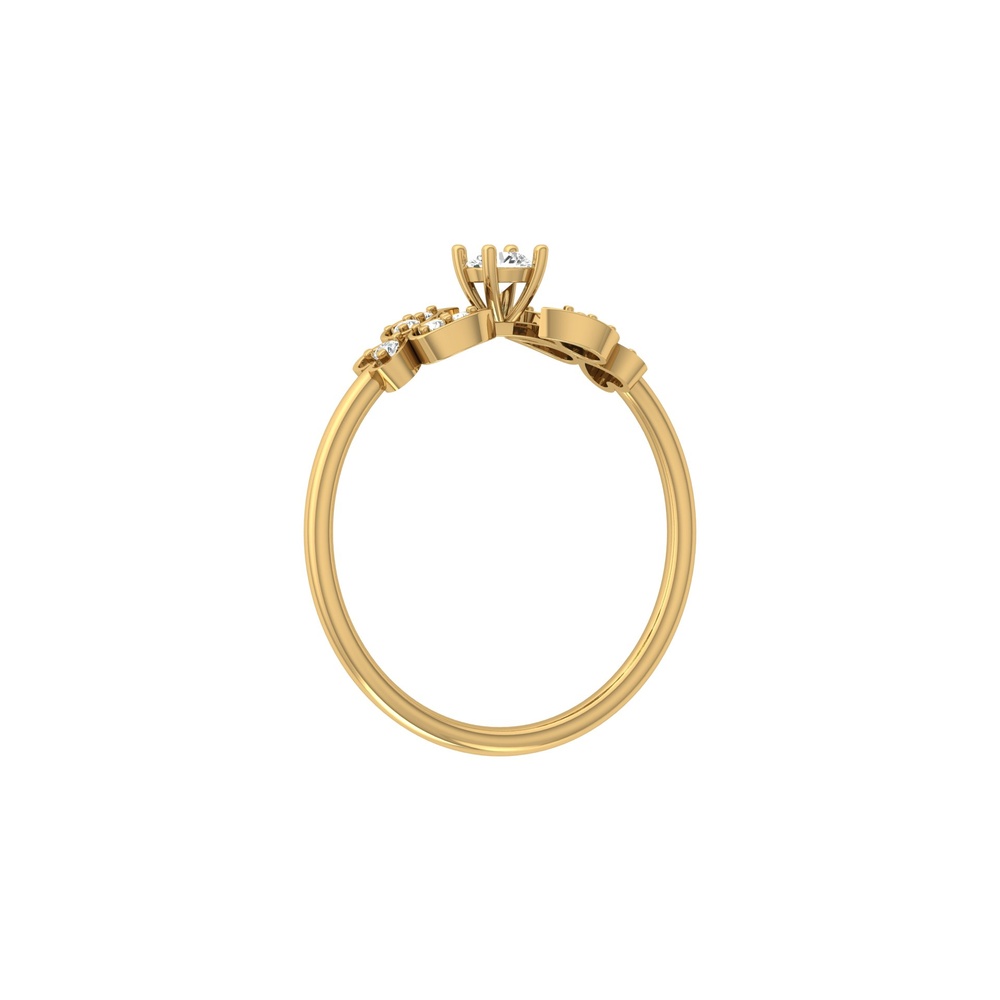 Vespa – Everyday wear lab-grown diamond ring in 14k yellow gold 2024-06-30